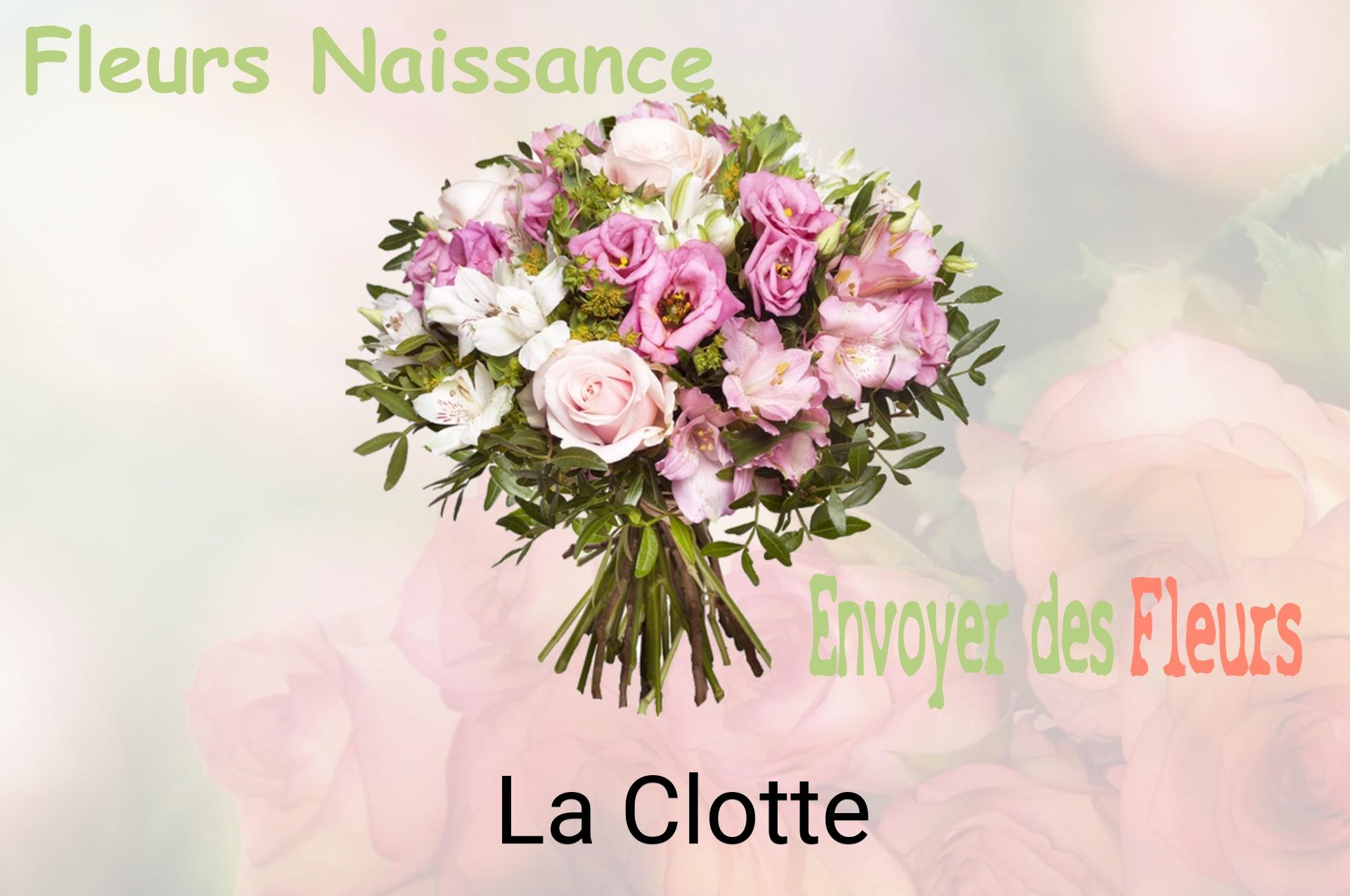 Bouquet de fleurs de naissance livré à La Clotte